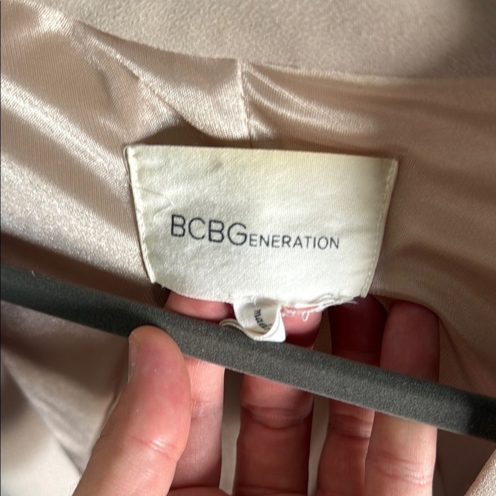Bcbgeneration Cream Draped Blazer - image 2